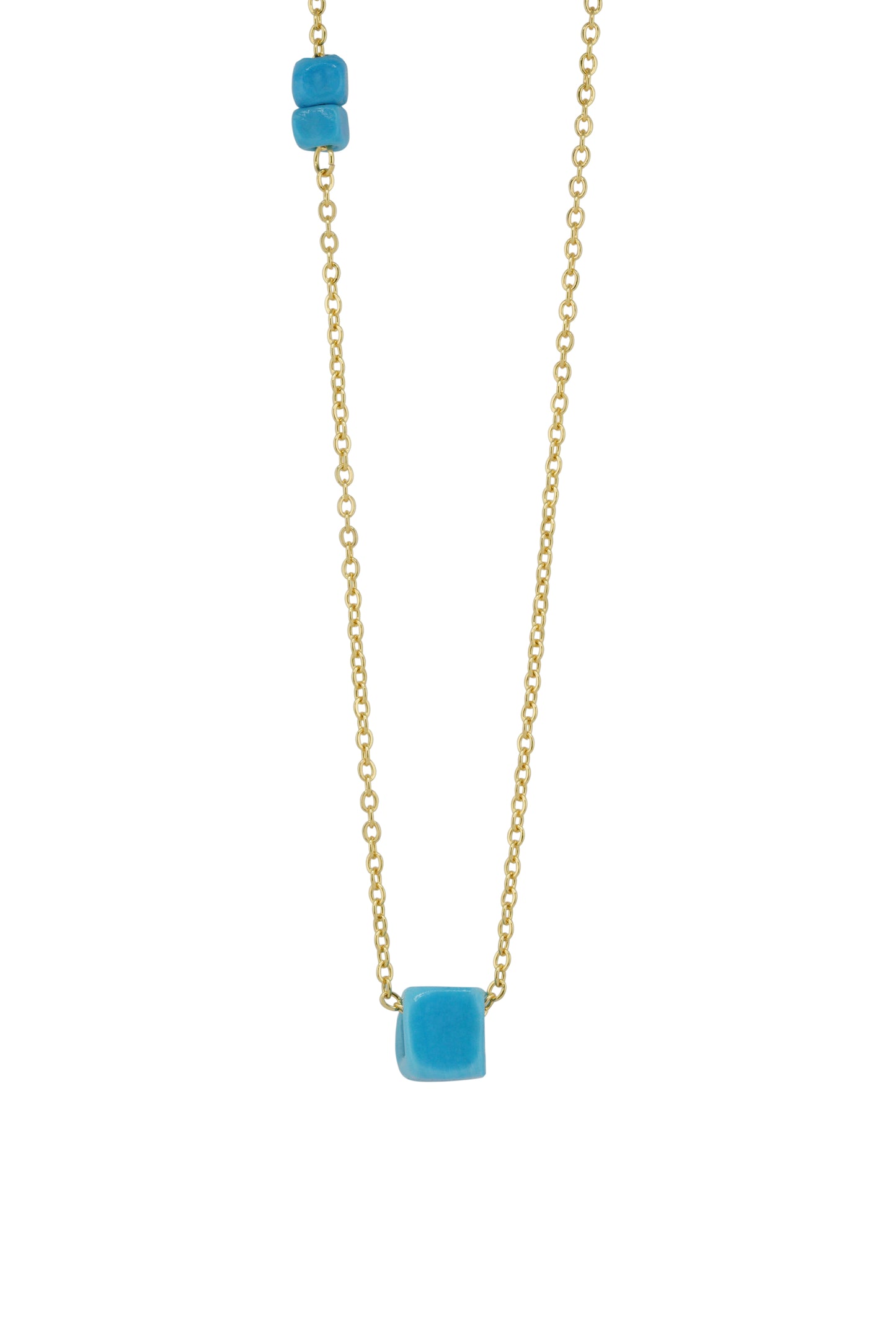 Protect Your People-  Turquoise Glass Bead Necklace with Customizable Additional Beads
