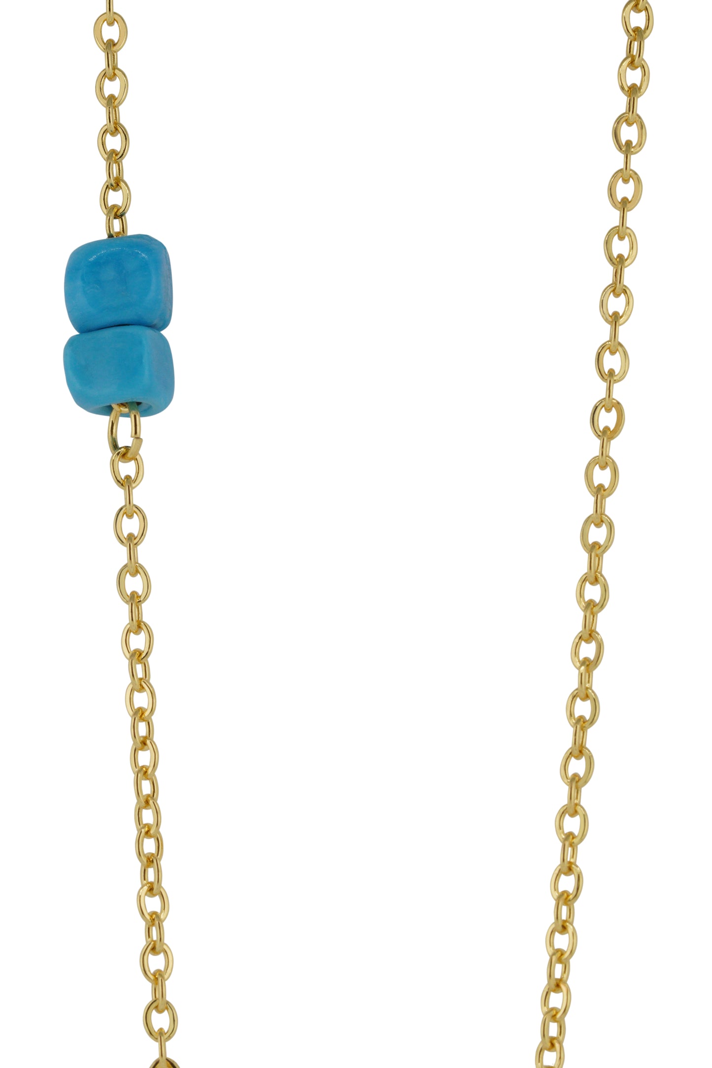 Protect Your People-  Turquoise Glass Bead Necklace with Customizable Additional Beads