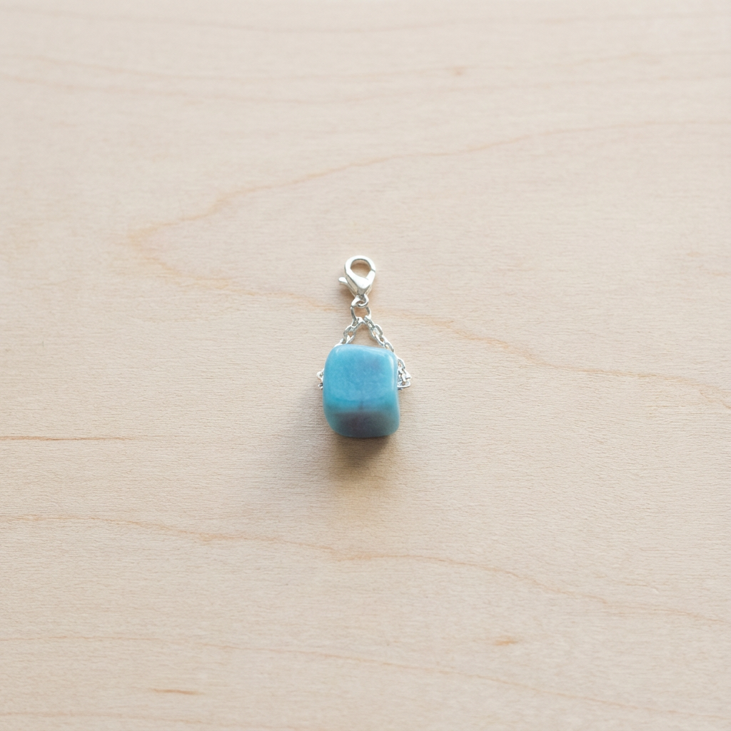 Protect Your Peace Signature Turquoise Glass Bead Clip-On Charms