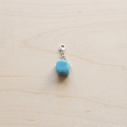 Protect Your Peace Signature Turquoise Glass Bead Clip-On Charms