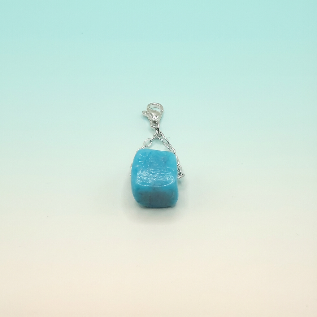 Protect Your Peace Signature Turquoise Glass Bead Clip-On Charms