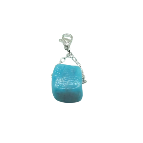 Protect Your Peace Signature Turquoise Glass Bead Clip-On Charms